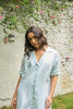 PASTEL TIDE HEMP-BAMBOO SHIRT DRESS
