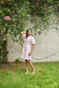 POWDER PINK HEMP MINI DRESS
