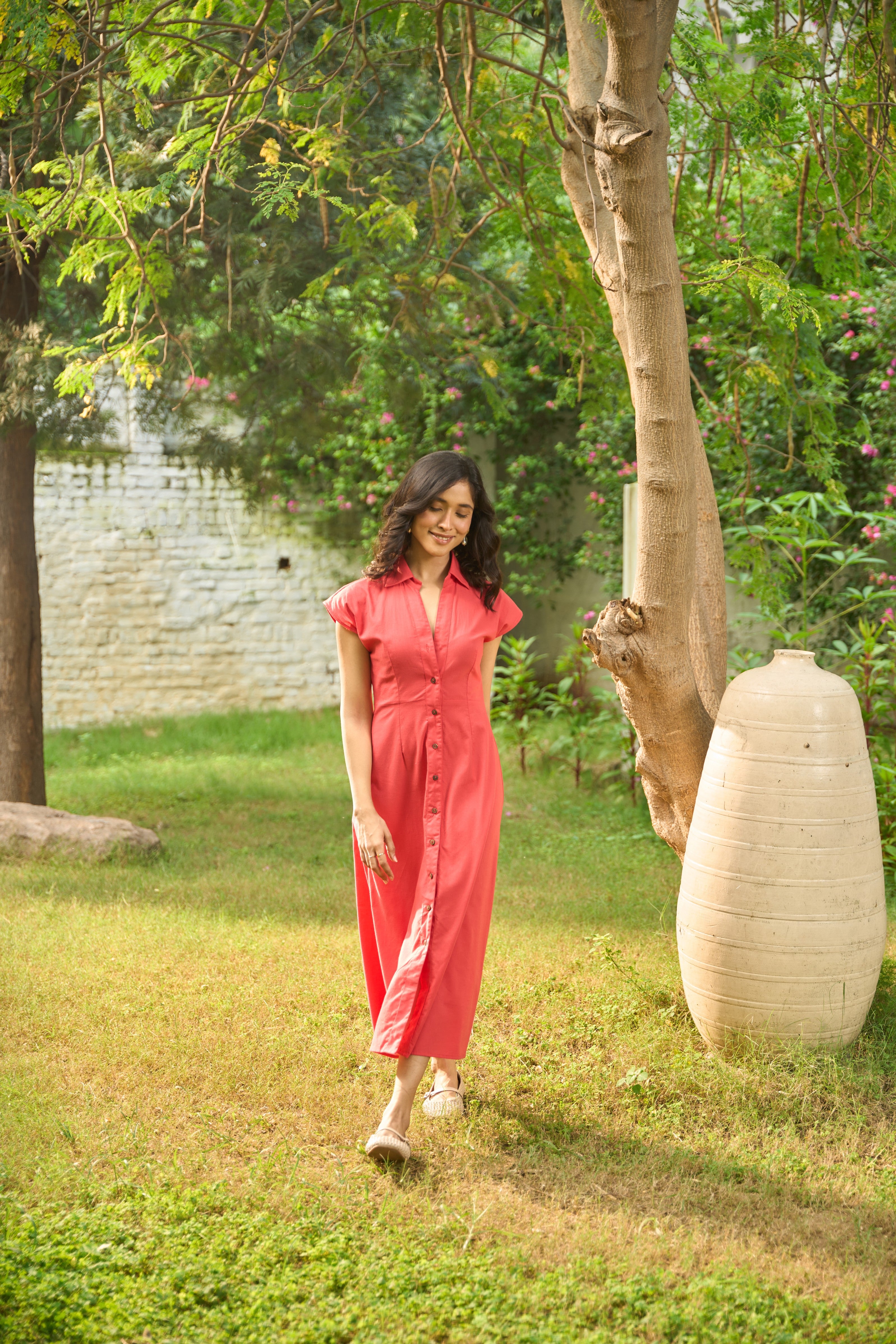 Button-Down Maxi Dress