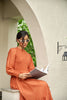 CAMBRIDGE BROWN SMOCKED MAXI DRESS