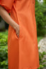 ORANGE HEMP MINI DRESS