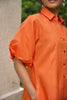 ORANGE HEMP MINI DRESS