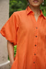 ORANGE HEMP MINI DRESS